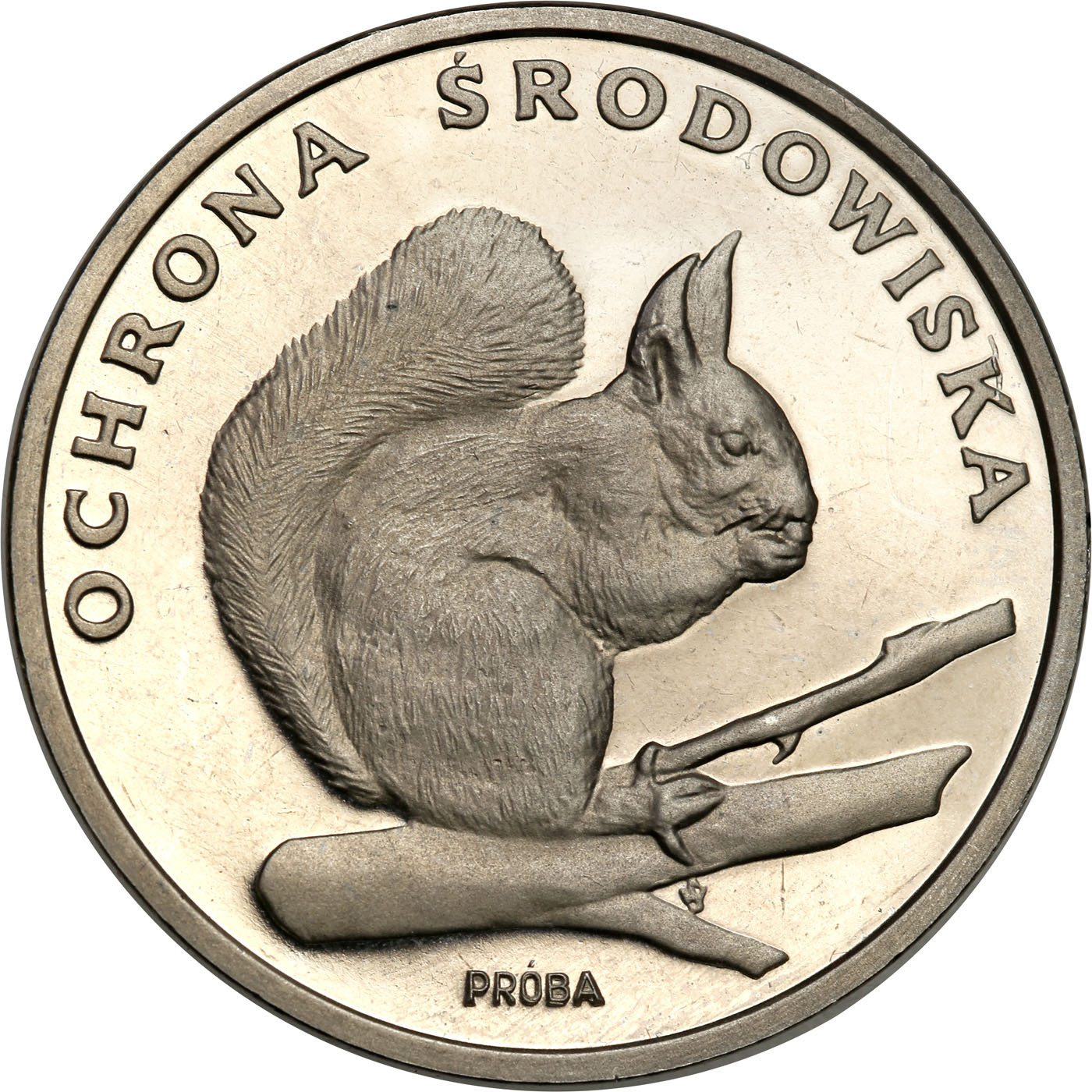 PRL. PRÓBA Nikiel 500 złotych 1985 - Wiewiórka